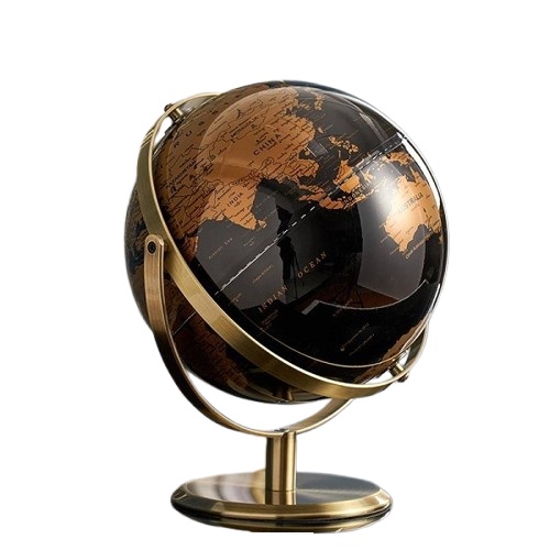 Modern Rotating Globe Decor