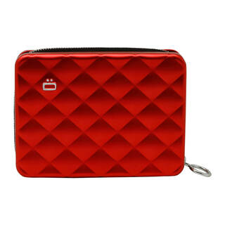 Quilted Passport Wallet - Red
