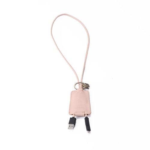 Keychain with cable - Nude