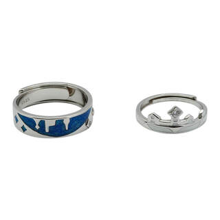 Star Crown Couple Rings