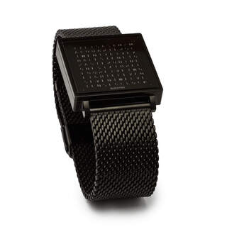 W35 English Watch - Black Steel