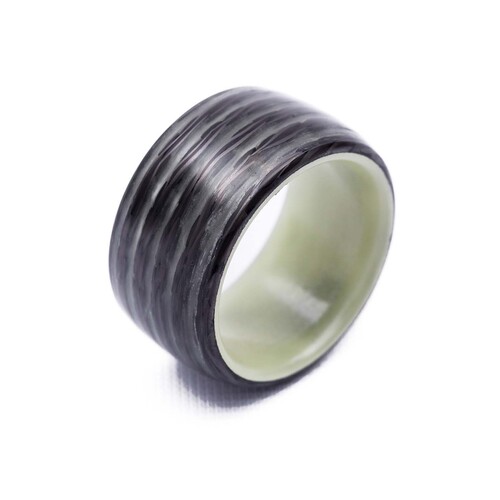 Carbon-Fi Ring Green Satum