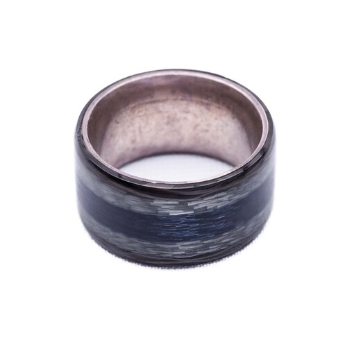Carbon-Fi Ring black silver blue