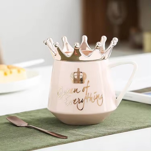 Crown Ceramic Coffee Cup