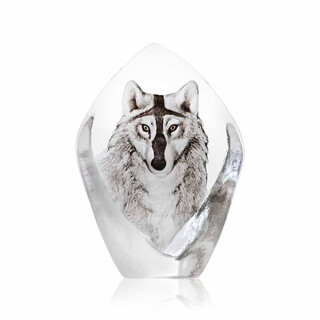 Wolf Glass Decor